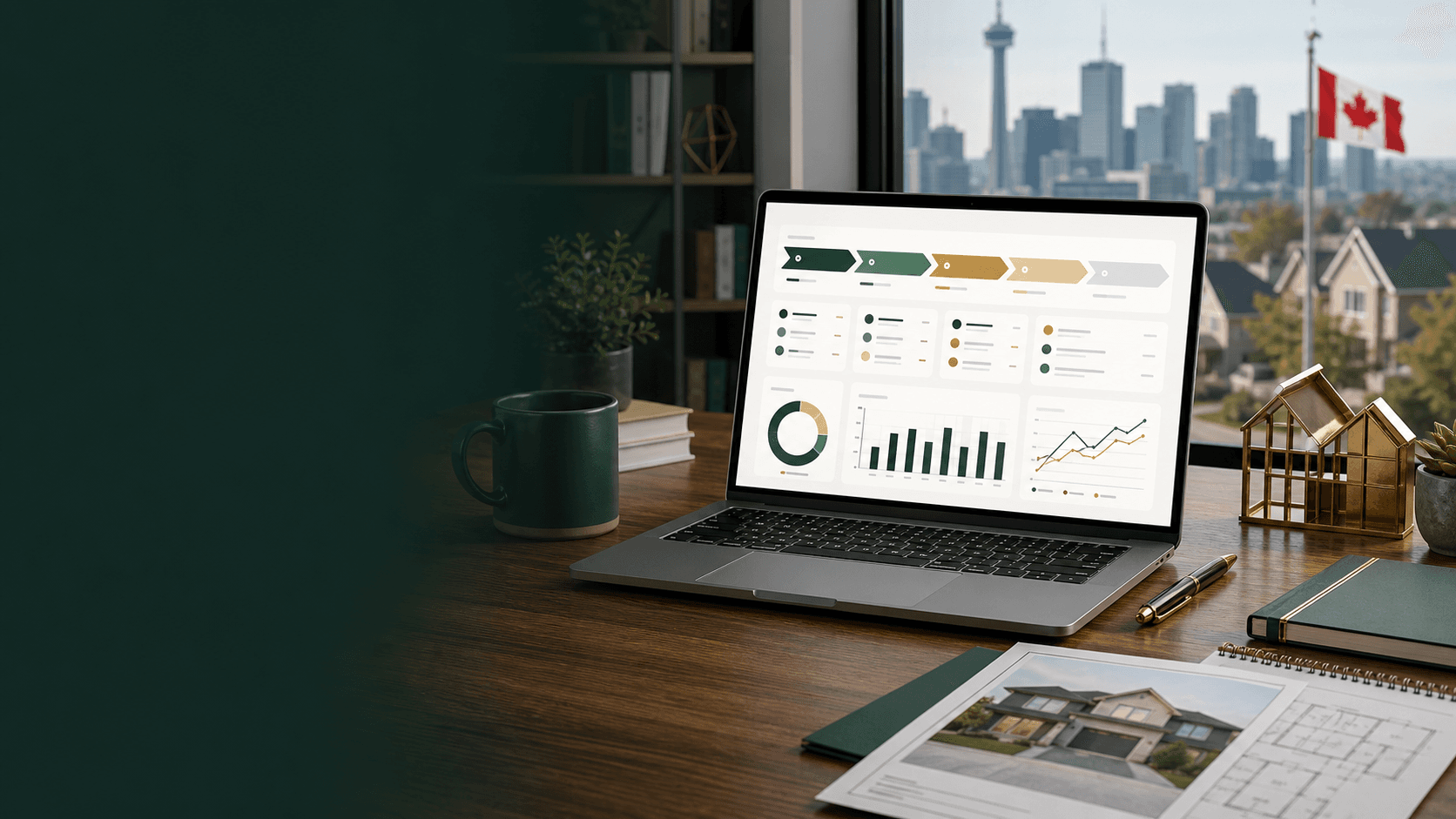 Mortgage broker lead-generation workspace
